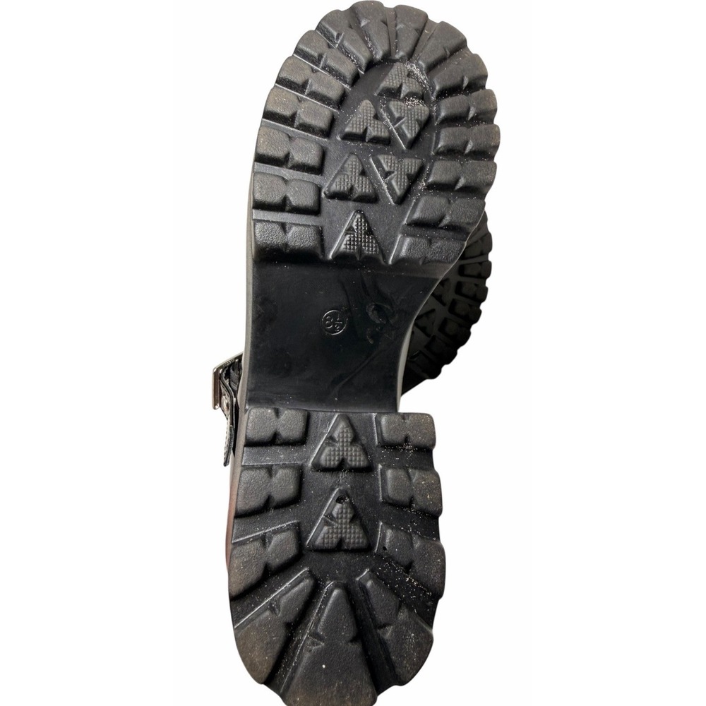 Seychelles Lug Sole Patent Platform Mary Janes Black Women's 8.5 Whimsigoth Prep - Picture 7 of 13